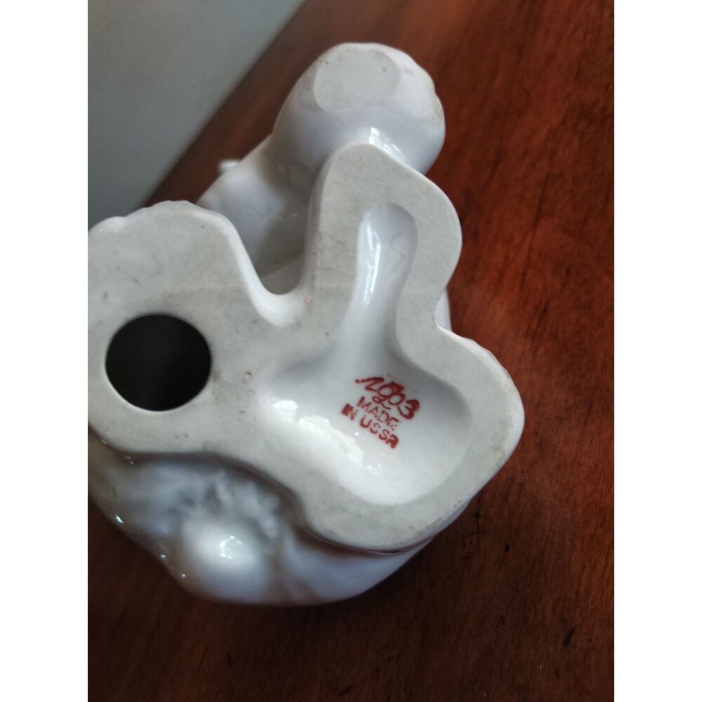 Damage* Vintage Lomonosov Porcelain (LFZ) Polar Bear Figurine 4.5" White - Picture 5 of 11